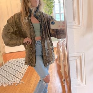 Vintage Snakeskin Gold Jacket